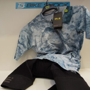 completo uomo Alè maglia PR-E-MARBLE e pantaloncino con bretelle Velocity hd2