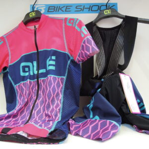 Completo donna Alé maglia e pantaloncino con bretelle